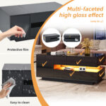 95*50*40cm Lift-Top Coffee Table, Living Room Table, Side Table, Coffee Table with 1 Drawer and 1 Storage Compartment - Image 4