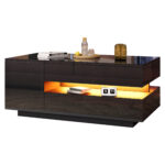 95*50*40cm Lift-Top Coffee Table, Living Room Table, Side Table, Coffee Table with 1 Drawer and 1 Storage Compartment - Image 33