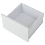 70 x 70 x 31.5cm Coffee Table with 3 Drawers, Geometric Coffee Table, High-Gloss Living Room Table