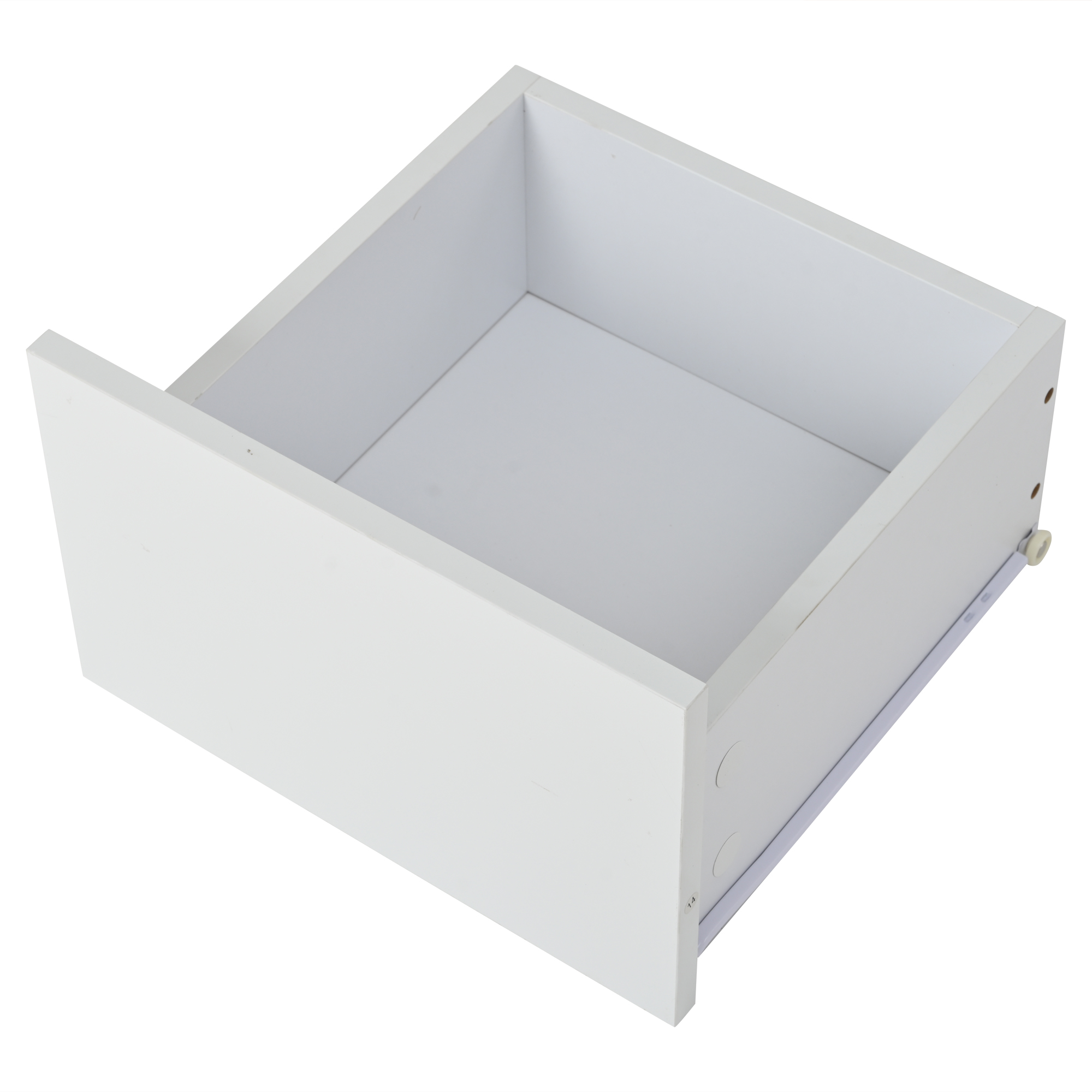 70 x 70 x 31.5cm Coffee Table with 3 Drawers, Geometric Coffee Table, High-Gloss Living Room Table
