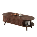 120 x 50 x 39.5 cm Lift-Top Coffee Table, Raisable to 53.5 cm, Coffee Table with Hidden Storage - Image 9