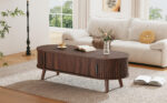 120 x 50 x 39.5 cm Lift-Top Coffee Table, Raisable to 53.5 cm, Coffee Table with Hidden Storage - Image 20