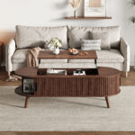 120 x 50 x 39.5 cm Lift-Top Coffee Table, Raisable to 53.5 cm, Coffee Table with Hidden Storage - Image 27