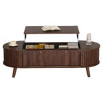 120 x 50 x 39.5 cm Lift-Top Coffee Table, Raisable to 53.5 cm, Coffee Table with Hidden Storage - Image 30
