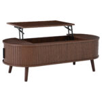 120 x 50 x 39.5 cm Lift-Top Coffee Table, Raisable to 53.5 cm, Coffee Table with Hidden Storage - Image 32