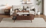 120 x 50 x 39.5 cm Lift-Top Coffee Table, Raisable to 53.5 cm, Coffee Table with Hidden Storage - Image 47