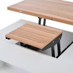 100*50*52cm Coffee Table with 4 Casters, Multi-Functional Living Room Table with 4 Drawers, Lift-Top Design - Image 2