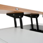 100*50*52cm Coffee Table with 4 Casters, Multi-Functional Living Room Table with 4 Drawers, Lift-Top Design - Image 41
