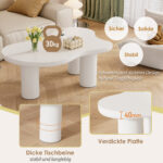 Irregular Cloud-Shaped Coffee Table, 107cm Length, 66cm Width, 40cm Height - Image 58