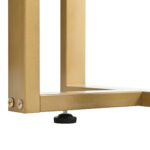 Modern Console Table with Drawers, Gold-Colored Frame, Adjustable Foot Pads and Elegant Design - Image 32