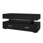 100*50*44cm Hydraulic Height-Adjustable Coffee Table, with LED Lighting, Bluetooth APP Control, Blue Accents - Image 14