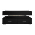 100*50*44cm Hydraulic Height-Adjustable Coffee Table, with LED Lighting, Bluetooth APP Control, Blue Accents - Image 15