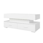 100*50*44cm Hydraulic Height-Adjustable Coffee Table, with LED Lighting, Bluetooth APP Control, White Accents - Image 24