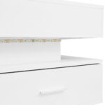 100*50*44cm Hydraulic Height-Adjustable Coffee Table, with LED Lighting, Bluetooth APP Control, White Accents - Image 31