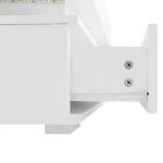 100*50*44cm Hydraulic Height-Adjustable Coffee Table, with LED Lighting, Bluetooth APP Control, White Accents - Image 38