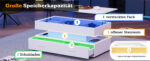 100*50*44cm Hydraulic Height-Adjustable Coffee Table, with LED Lighting, Bluetooth APP Control, White Accents - Image 61