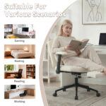 Home office chair, swivel chair, adjustable height desk chair with footrest, load capacity 150kg, ga - Image 9