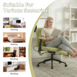 Home office chair, swivel chair, adjustable height desk chair with footrest, load capacity 150kg, ga - Image 9