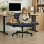 Home office chair, swivel chair, office chair with casters, height adjustable swivel desk chair with - Image 10