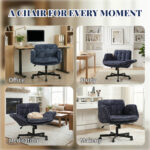 Home office chair, swivel chair, office chair with casters, height adjustable swivel desk chair with - Image 9