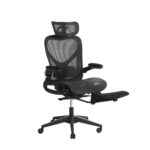 Foldable Ergonomic Office Chair, Space-Saving Folding Chair with Lumbar Support, Full Mesh Sliding Cushion - Image 11