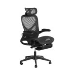 Foldable Ergonomic Office Chair, Space-Saving Folding Chair with Lumbar Support, Full Mesh Sliding Cushion - Image 12
