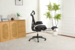 Foldable Ergonomic Office Chair, Space-Saving Folding Chair with Lumbar Support, Full Mesh Sliding Cushion - Image 16