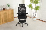 Foldable Ergonomic Office Chair, Space-Saving Folding Chair with Lumbar Support, Full Mesh Sliding Cushion - Image 19