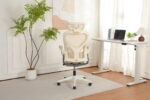 Foldable Ergonomic Office Chair, Space-Saving Folding Chair with Lumbar Support, Full Mesh Sliding Cushion - Image 11