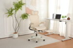 Foldable Ergonomic Office Chair, Space-Saving Folding Chair with Lumbar Support, Full Mesh Sliding Cushion - Image 17