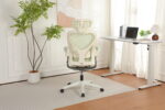Foldable Ergonomic Office Chair, Space-Saving Folding Chair with Lumbar Support, Full Mesh Sliding Cushion - Image 12