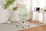 Foldable Ergonomic Office Chair, Space-Saving Folding Chair with Lumbar Support, Full Mesh Sliding Cushion - Image 13