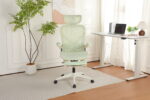 Foldable Ergonomic Office Chair, Space-Saving Folding Chair with Lumbar Support, Full Mesh Sliding Cushion - Image 17