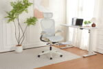 Foldable Ergonomic Office Chair, Space-Saving Folding Chair with Lumbar Support, Full Mesh Sliding Cushion - Image 17