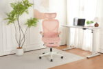 Foldable Ergonomic Office Chair, Space-Saving Folding Chair with Lumbar Support, Full Mesh Sliding Cushion - Image 11