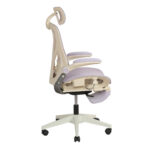 Foldable Ergonomic Office Chair, Space-Saving Folding Chair with Lumbar Support, Full Mesh Sliding Cushion - Image 10