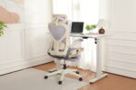 Foldable Ergonomic Office Chair, Space-Saving Folding Chair with Lumbar Support, Full Mesh Sliding Cushion - Image 12
