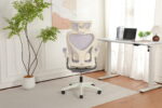 Foldable Ergonomic Office Chair, Space-Saving Folding Chair with Lumbar Support, Full Mesh Sliding Cushion - Image 13