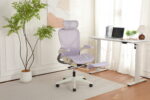 Foldable Ergonomic Office Chair, Space-Saving Folding Chair with Lumbar Support, Full Mesh Sliding Cushion - Image 15