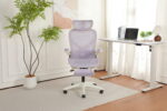 Foldable Ergonomic Office Chair, Space-Saving Folding Chair with Lumbar Support, Full Mesh Sliding Cushion - Image 18
