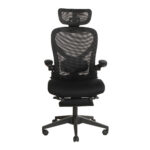 Foldable Ergonomic Office Chair, Compact Folding Chair with Lumbar Support, Foam Seat Cushion, Foldable
