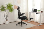 Foldable Ergonomic Office Chair, Compact Folding Chair with Lumbar Support, Foam Seat Cushion, Foldable - Image 10