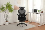 Foldable Ergonomic Office Chair, Compact Folding Chair with Lumbar Support, Foam Seat Cushion, Foldable - Image 13