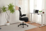 Foldable Ergonomic Office Chair, Compact Folding Chair with Lumbar Support, Foam Seat Cushion, Foldable - Image 18