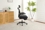 Foldable Ergonomic Office Chair, Compact Folding Chair with Lumbar Support, Foam Seat Cushion, Foldable - Image 20