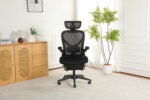 Foldable Ergonomic Office Chair, Compact Folding Chair with Lumbar Support, Foam Seat Cushion, Foldable - Image 21