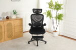 Foldable Ergonomic Office Chair, Compact Folding Chair with Lumbar Support, Foam Seat Cushion, Foldable - Image 22