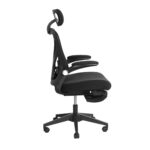 Foldable Ergonomic Office Chair, Compact Folding Chair with Lumbar Support, Foam Seat Cushion, Foldable - Image 23