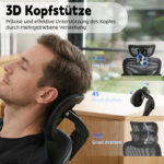Foldable Ergonomic Office Chair, Compact Folding Chair with Lumbar Support, Foam Seat Cushion, Foldable - Image 4