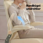 Foldable Ergonomic Office Chair, Compact Folding Chair with Lumbar Support, Foam Seat Cushion, Foldable - Image 7